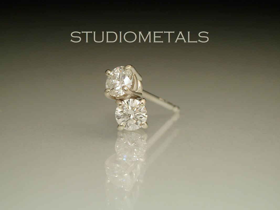 3MM 0.30 CTW DIAMOND STUD EARRING – Saints Gold Co.